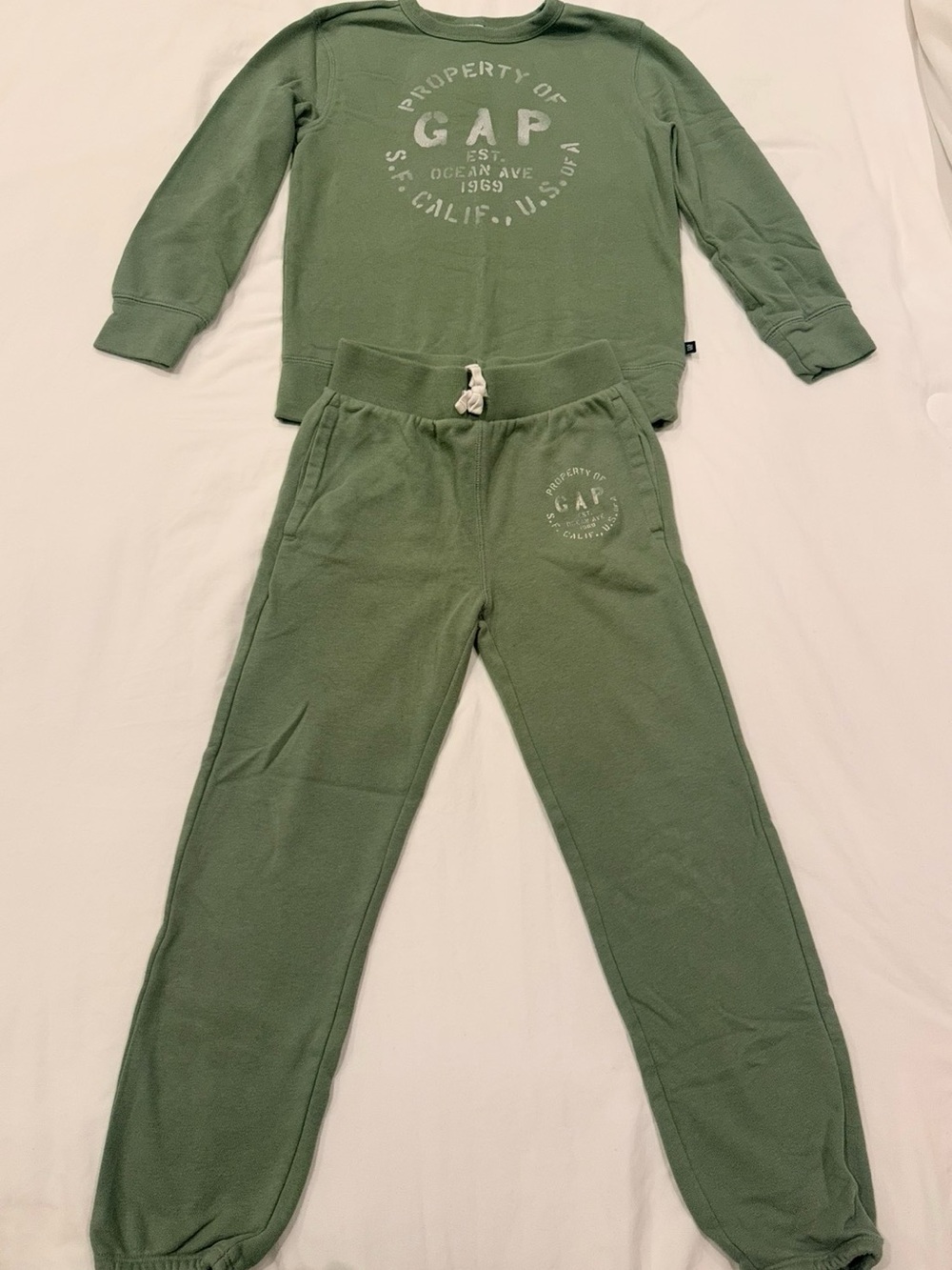 GAP Olive Green Kids Jogger Sweatpants
